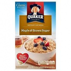 QUAKER OATMEAL MAPLE BROWN SUGAR 15.1OZ 